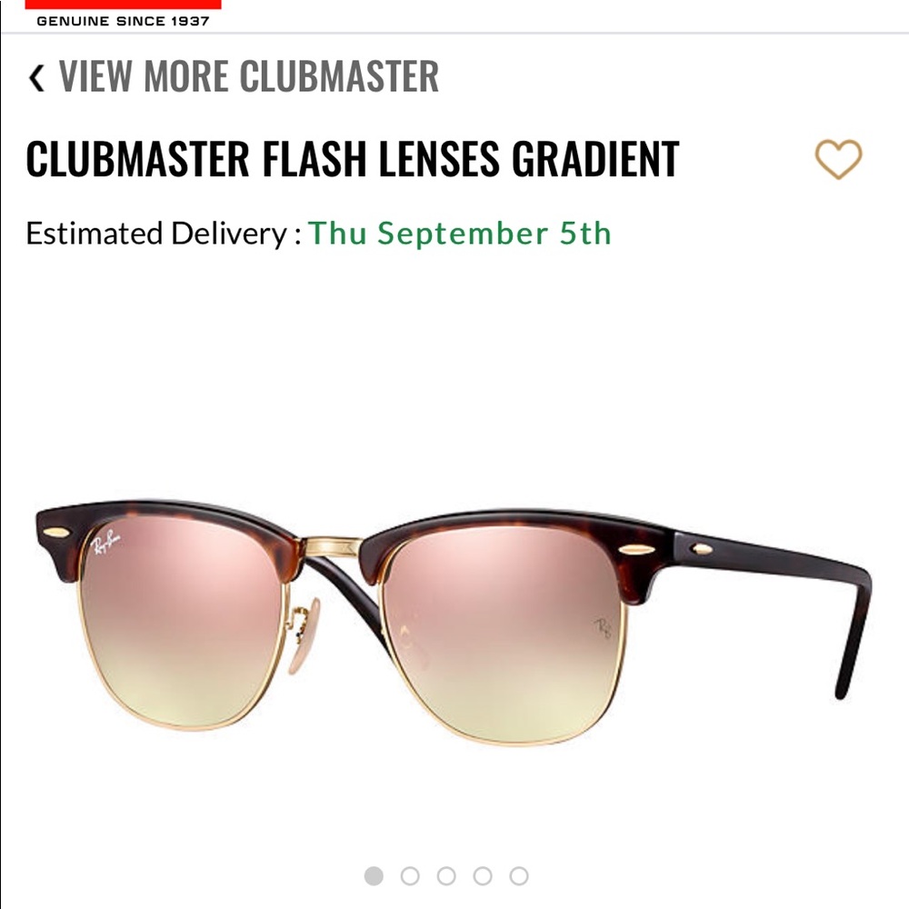 Rayban Clubmaster Flash Lenses Gradient